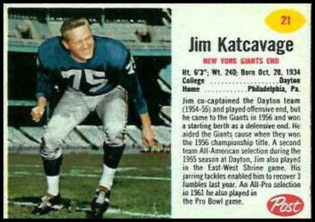 21 Jim Katcavage